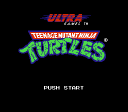 Ultimate Teenage Mutant Ninja Turtles Title Screen